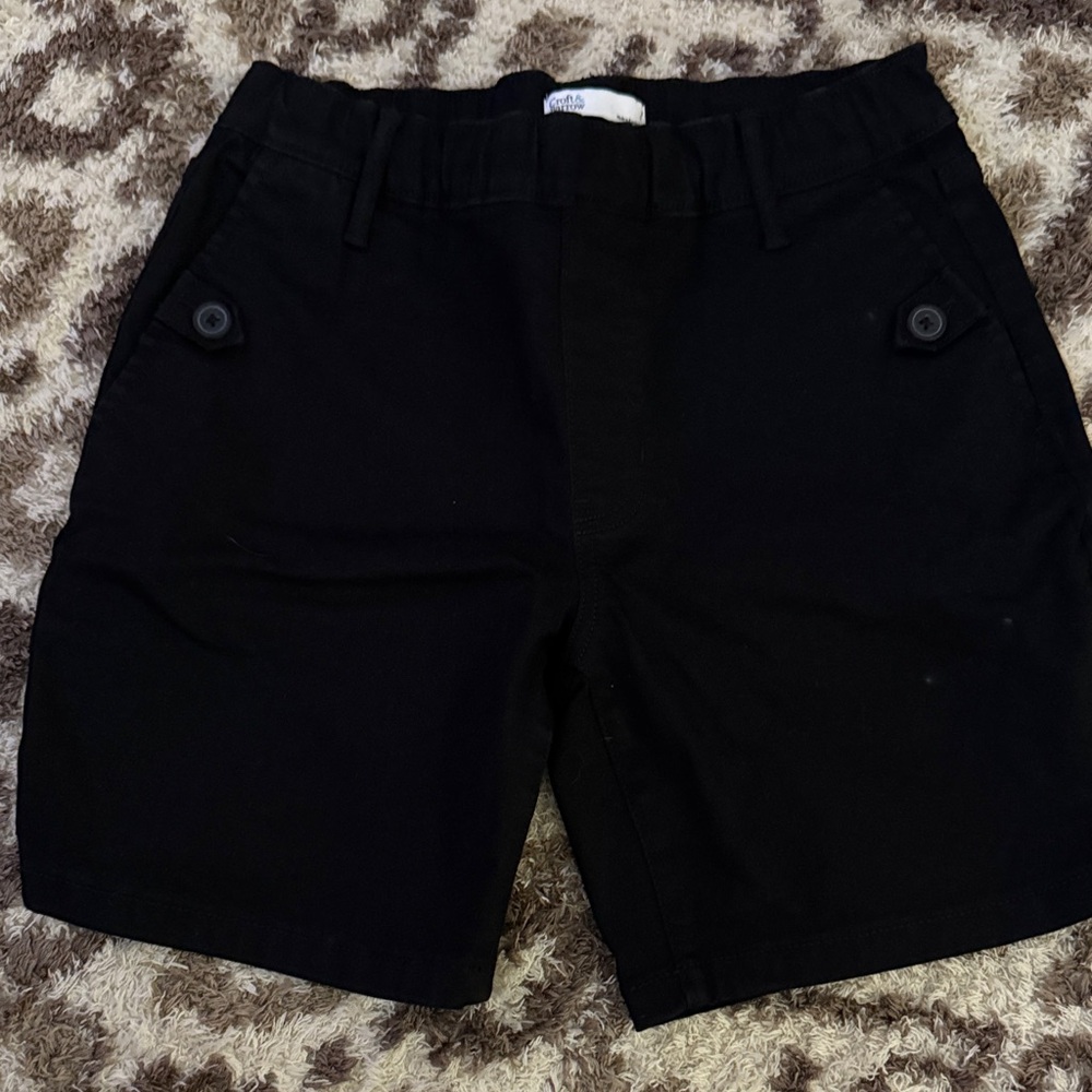 Croft & Barrow Black Flat Front Shorts